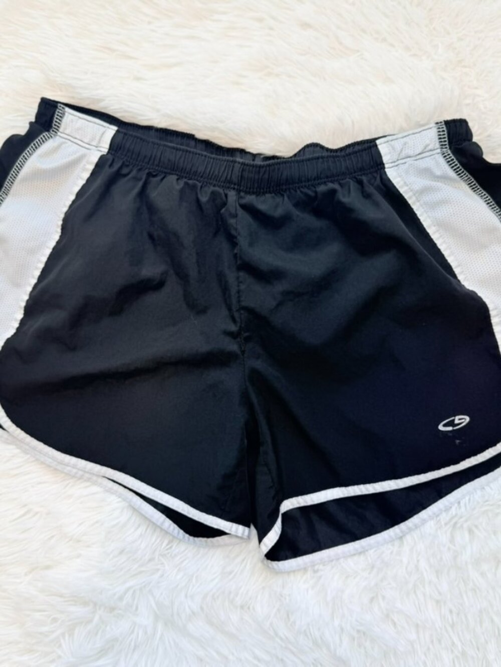 Champion Black Running Shorts Mesh Athletic Gym Shorts XS